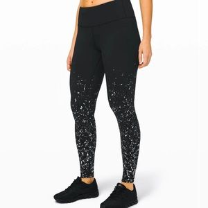 NWT Lululemon Speckle Shine Speed Wunder Tight 28”